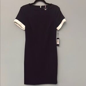 TOMMY HILFIGER Navy White Dress Casual Work NWT size 2